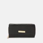 femmes portefeuille noir 006BT2807 Anna Field