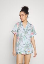 femmes pyjama bleu 006BT1066 Anna Field