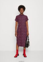 femmes robe chemise bleu foncé/rouge 006BT91 Anna Field - Image 2