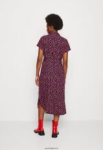 femmes robe chemise bleu foncé/rouge 006BT91 Anna Field - Image 3