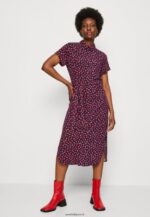 femmes robe chemise bleu foncé/rouge 006BT91 Anna Field - Image 4