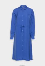 femmes robe chemise bleue 006BT86 Anna Field