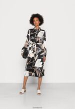 femmes robe chemise noire/multicolore 006BT93 Anna Field - Image 2