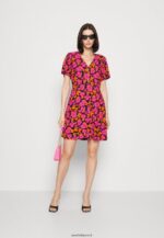 femmes robe chemise rose/orange 006BT90 Anna Field - Image 2