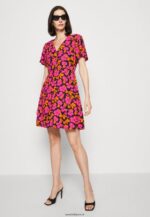 femmes robe chemise rose/orange 006BT90 Anna Field - Image 4