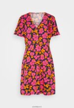 femmes robe chemise rose/orange 006BT90 Anna Field - Image 5