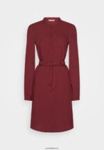femmes robe chemise rouge foncé 006BT84 Anna Field
