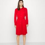 femmes robe chemise rouge foncé 006BT85 Anna Field