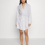 femmes robe de chambre gris/blanc 006BT1093 Anna Field