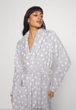 femmes robe de chambre gris/blanc 006BT1093 Anna Field - Image 4