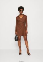 femmes robe de jour marron foncé 006BT13 Anna Field - Image 2
