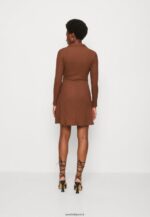 femmes robe de jour marron foncé 006BT13 Anna Field - Image 3
