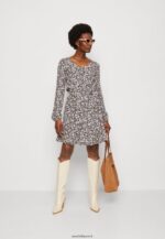 femmes robe de jour noir/blanc 006BT25 Anna Field - Image 2