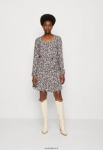 femmes robe de jour noir/blanc 006BT25 Anna Field