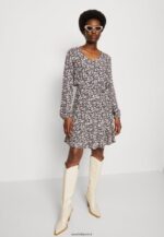 femmes robe de jour noir/blanc 006BT25 Anna Field - Image 4