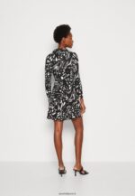 femmes robe de jour noir/blanc 006BT29 Anna Field - Image 3