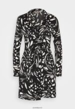 femmes robe de jour noir/blanc 006BT29 Anna Field - Image 5