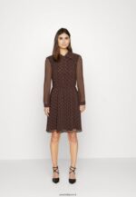 femmes robe de jour noir/marron 006BT5 Anna Field - Image 2