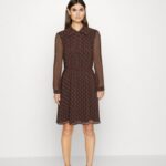 femmes robe de jour noir/marron 006BT5 Anna Field