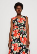 femmes robe de jour noir/rouge 006BT17 Anna Field - Image 4