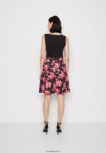 femmes robe de jour noir/rouge/violet 006BT11 Anna Field - Image 3
