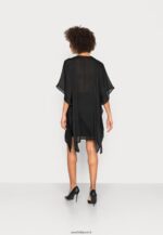 femmes robe de jour noire 006BT12 Anna Field - Image 3