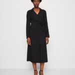 femmes robe de jour noire 006BT21 Anna Field