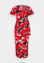 femmes robe de jour rouge/rose 006BT19 Anna Field - Image 5