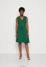 femmes robe de jour verte 006BT22 Anna Field