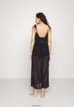 femmes robe de plage à bretelles simples accessoire de plage noir 006BT737 Anna Field - Image 3