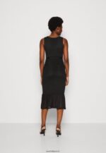femmes robe droite noire 006BT208 Anna Field - Image 3