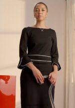 femmes robe droite noire 006BT218 Anna Field - Image 2