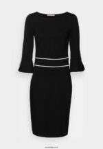 femmes robe droite noire 006BT218 Anna Field - Image 9