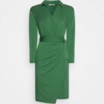 femmes robe en jersey vert 006BT191 Anna Field