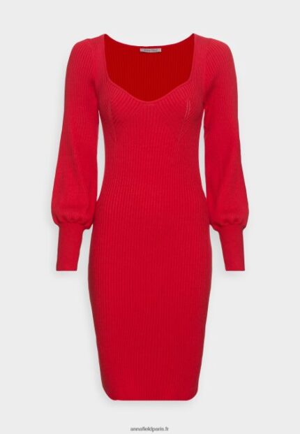 femmes robe pull rouge 006BT194 Anna Field
