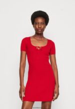 femmes robe pull rouge 006BT231 Anna Field