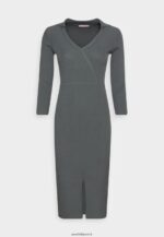 femmes robe pull verte 006BT233 Anna Field