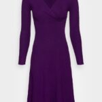 femmes robe pull violet 006BT228 Anna Field