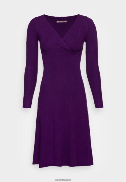 femmes robe pull violet 006BT228 Anna Field