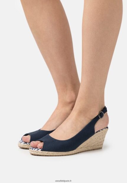 femmes sandales compensées bleu foncé 006BT1473 Anna Field