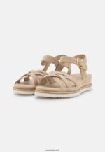 femmes sandales compensées en cuir beige 006BT1485 Anna Field - Image 3