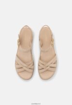 femmes sandales compensées en cuir beige 006BT1485 Anna Field - Image 6