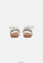 femmes sandales en cuir blanc 006BT1262 Anna Field - Image 4