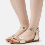 femmes sandales en cuir or 006BT1244 Anna Field