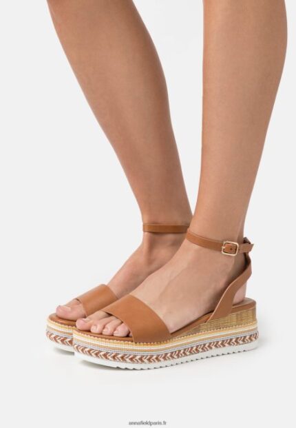 femmes sandales plateforme cognac 006BT1471 Anna Field