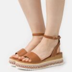 femmes sandales plateforme cognac 006BT1474 Anna Field