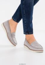 femmes sans lacets confort en cuir gris 006BT1784 Anna Field