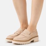 femmes sans lacets en cuir beige 006BT1807 Anna Field