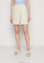 femmes short en mélange de lin beige 006BT857 Anna Field