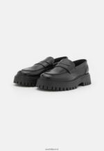 femmes slip on en cuir noir 006BT1791 Anna Field - Image 2